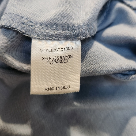 Elegant One-Shoulder Blue Dress - Picture 9 of 10